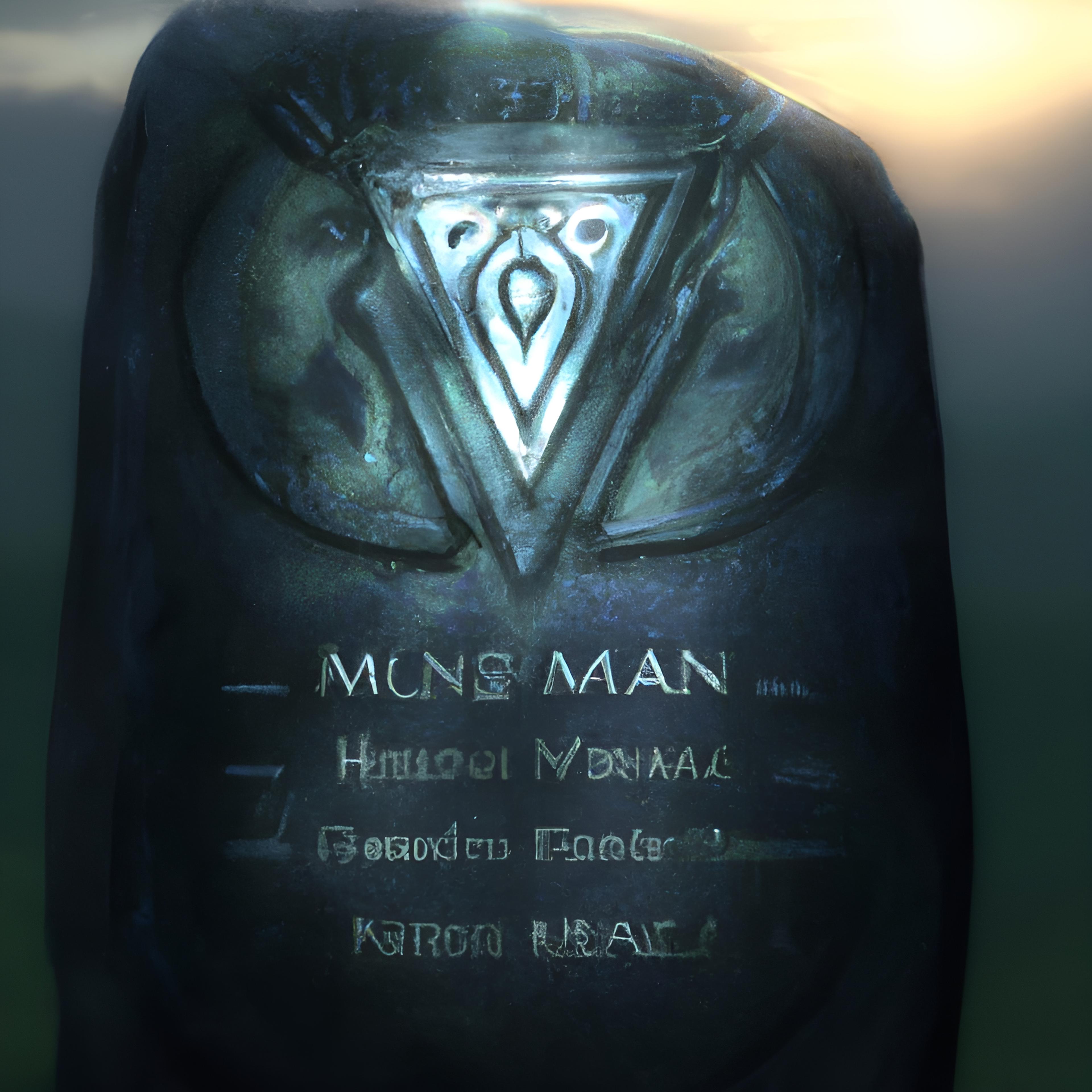 A runestone engraved with names of mythical legends and supporters of the Spells saga.